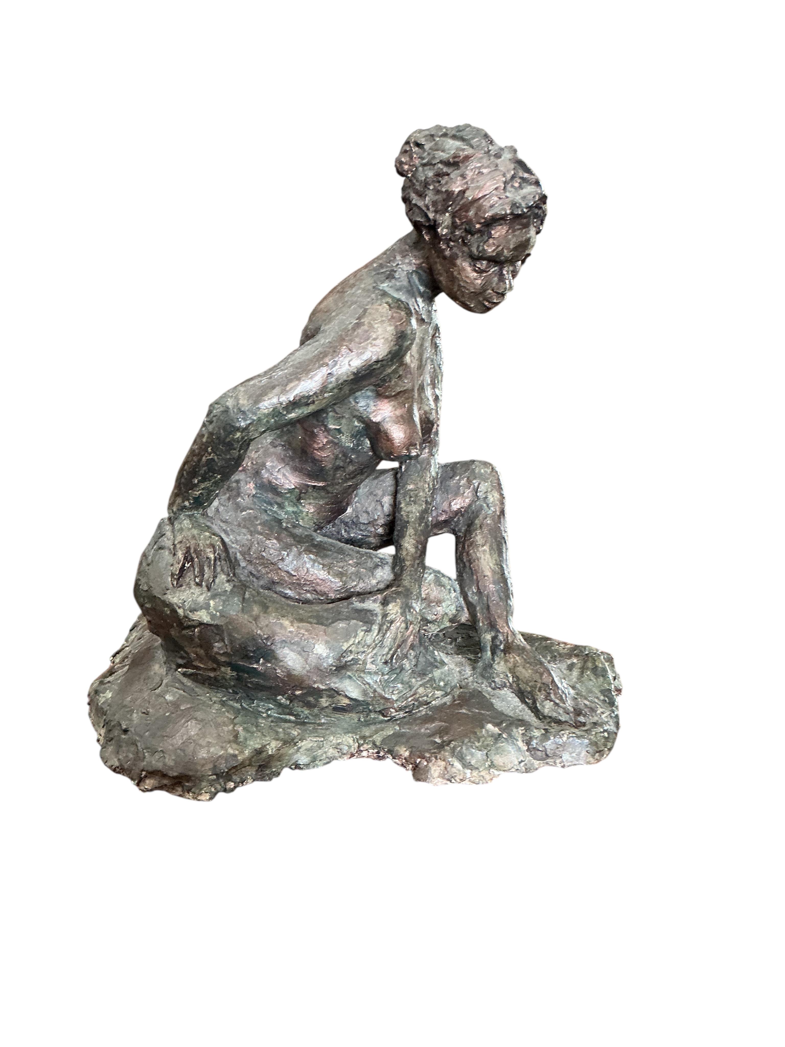 Janet Mileham (modern British), three composition sculptures on pedestals